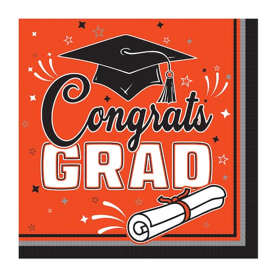 Beistle Congrats Grad 2-Ply Luncheon Napkins
